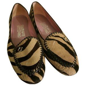 Salvatore Ferragamo Tiger Stripe Pony/Calf Hair Loafers / Flats (Sz. 7)